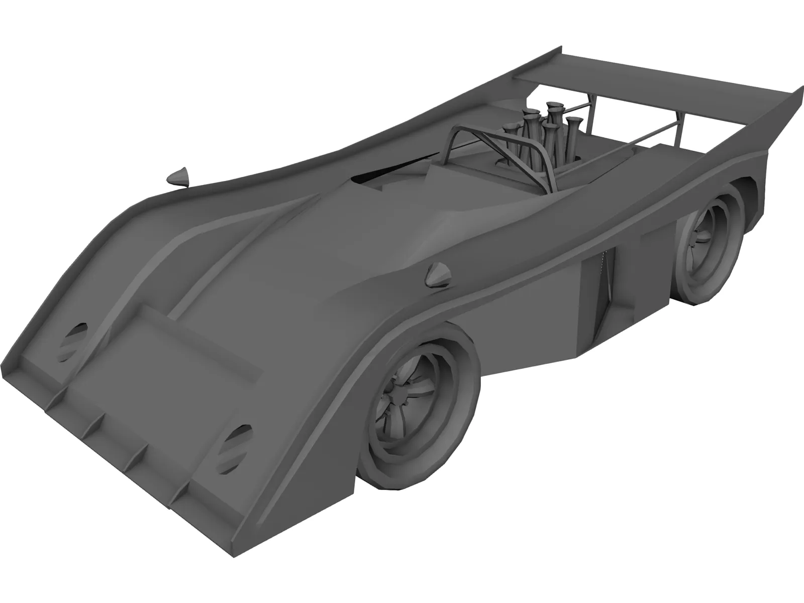 McLaren Race Car (1972) 3D Model main preview