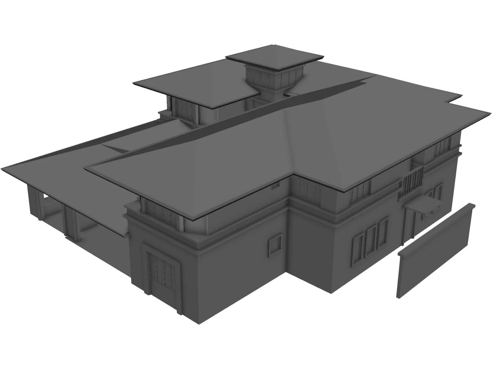 California House 3D Model main preview