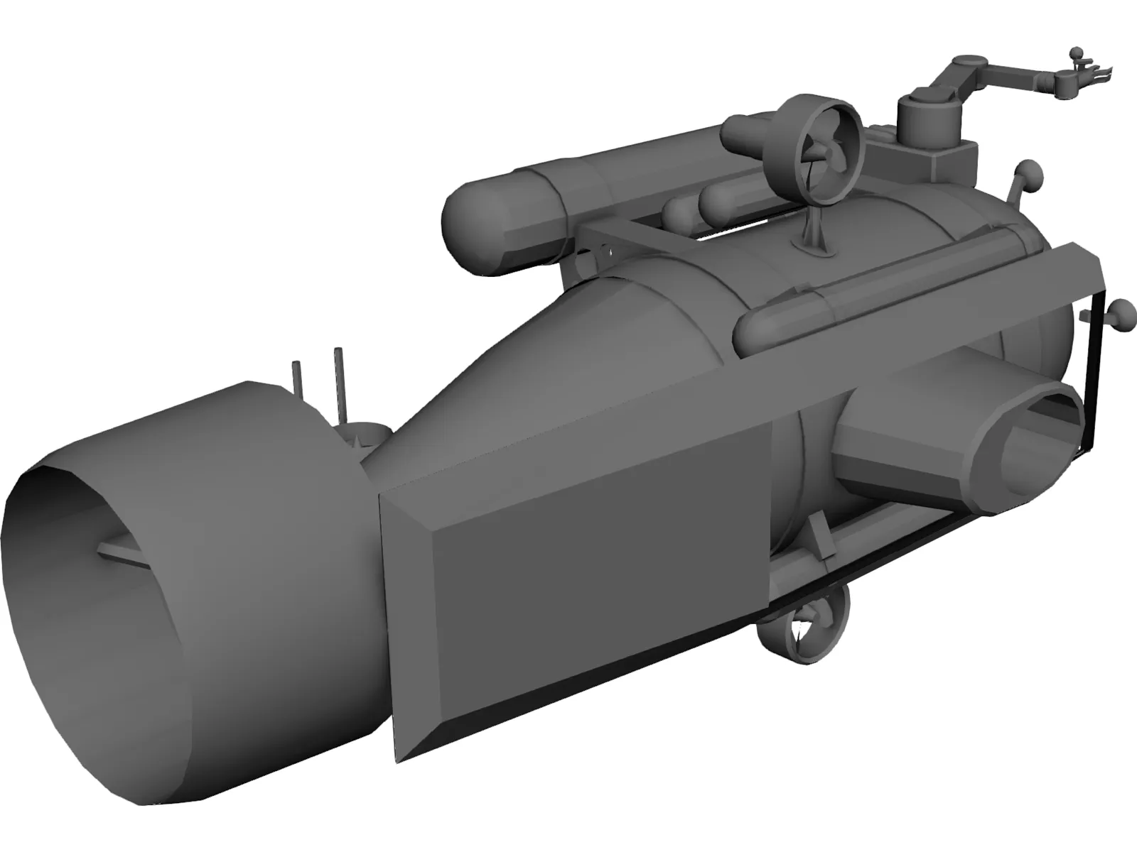 Submersible 3D Model main preview
