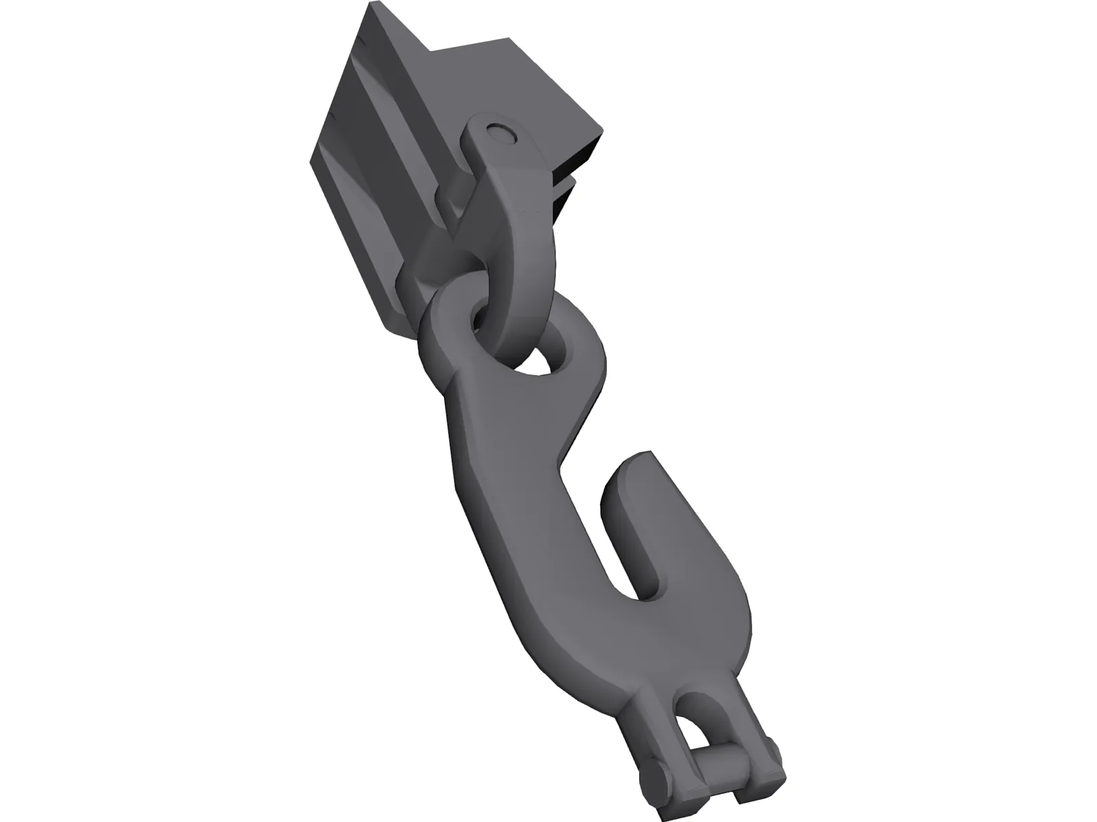 Chain Hook 3D Model main preview