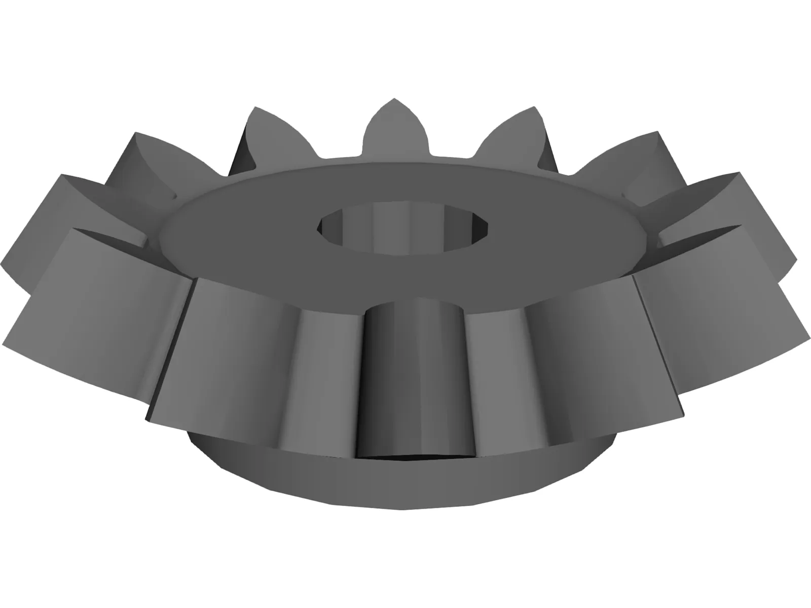 Bevel Pinion 3D Model main preview