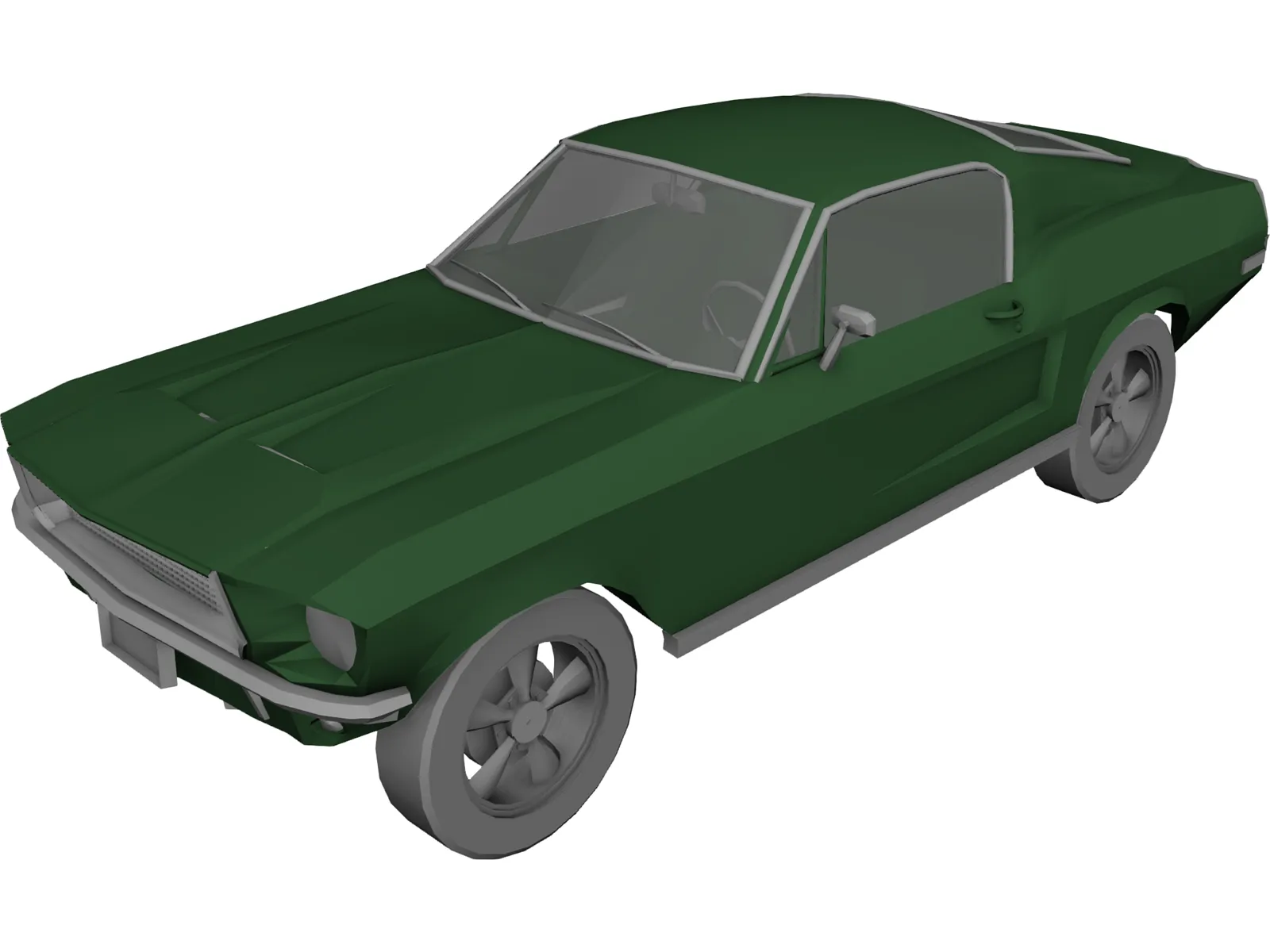 Ford Mustang Fastback (1968) 3D Model main preview