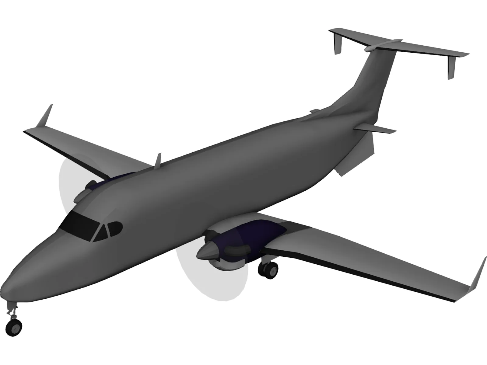 Beechcraft 1900-D 3D Model main preview
