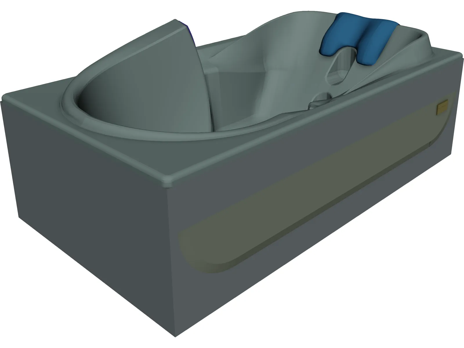 Custom Bathtub 3D Model main preview