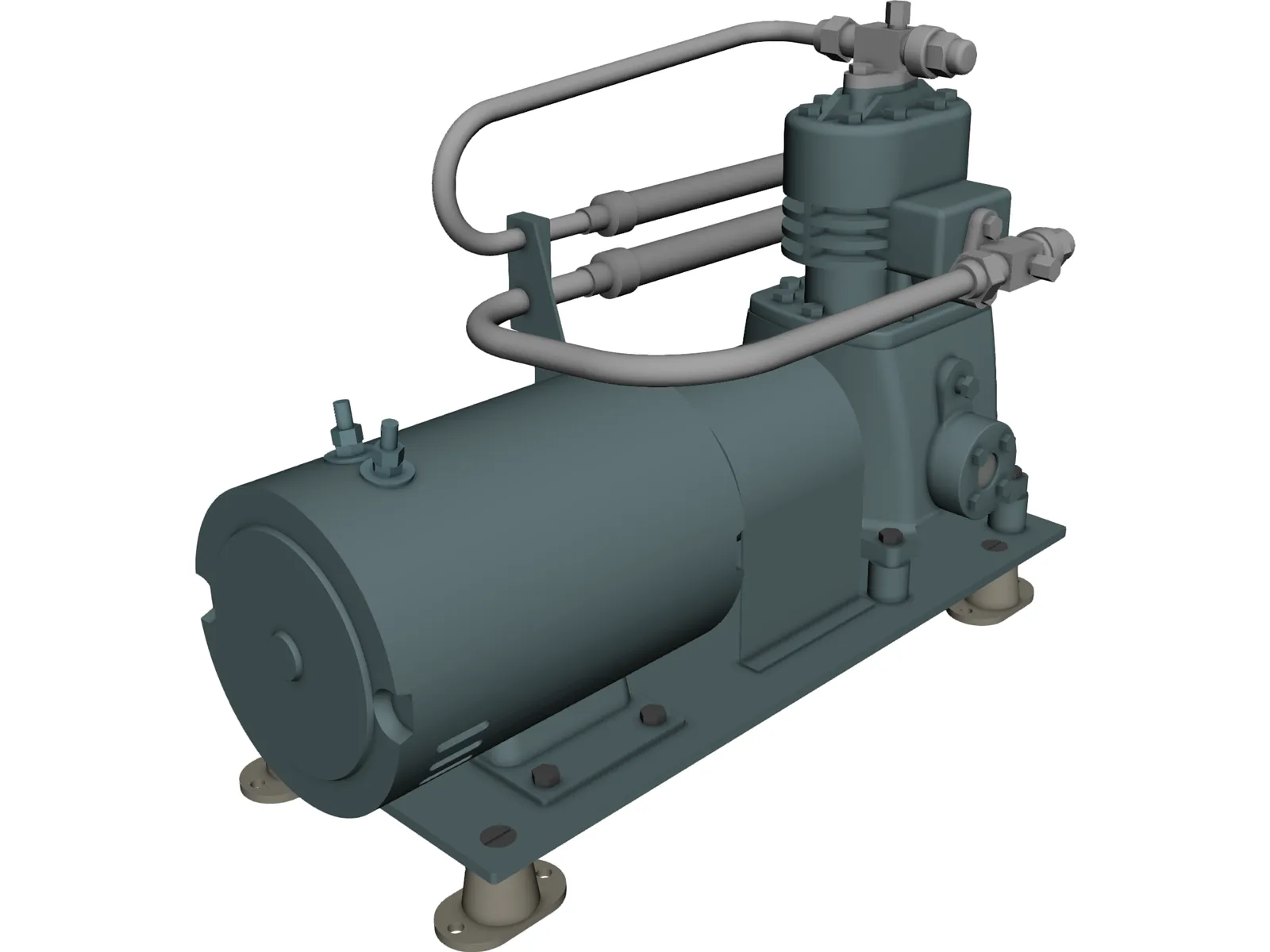 AC&R Compressor 3D Model main preview