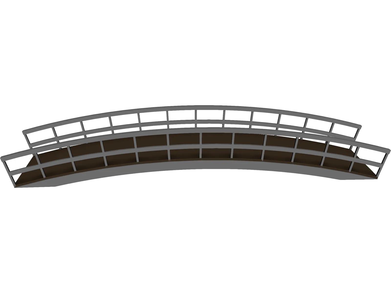 Wood Bridge 3D Model main preview