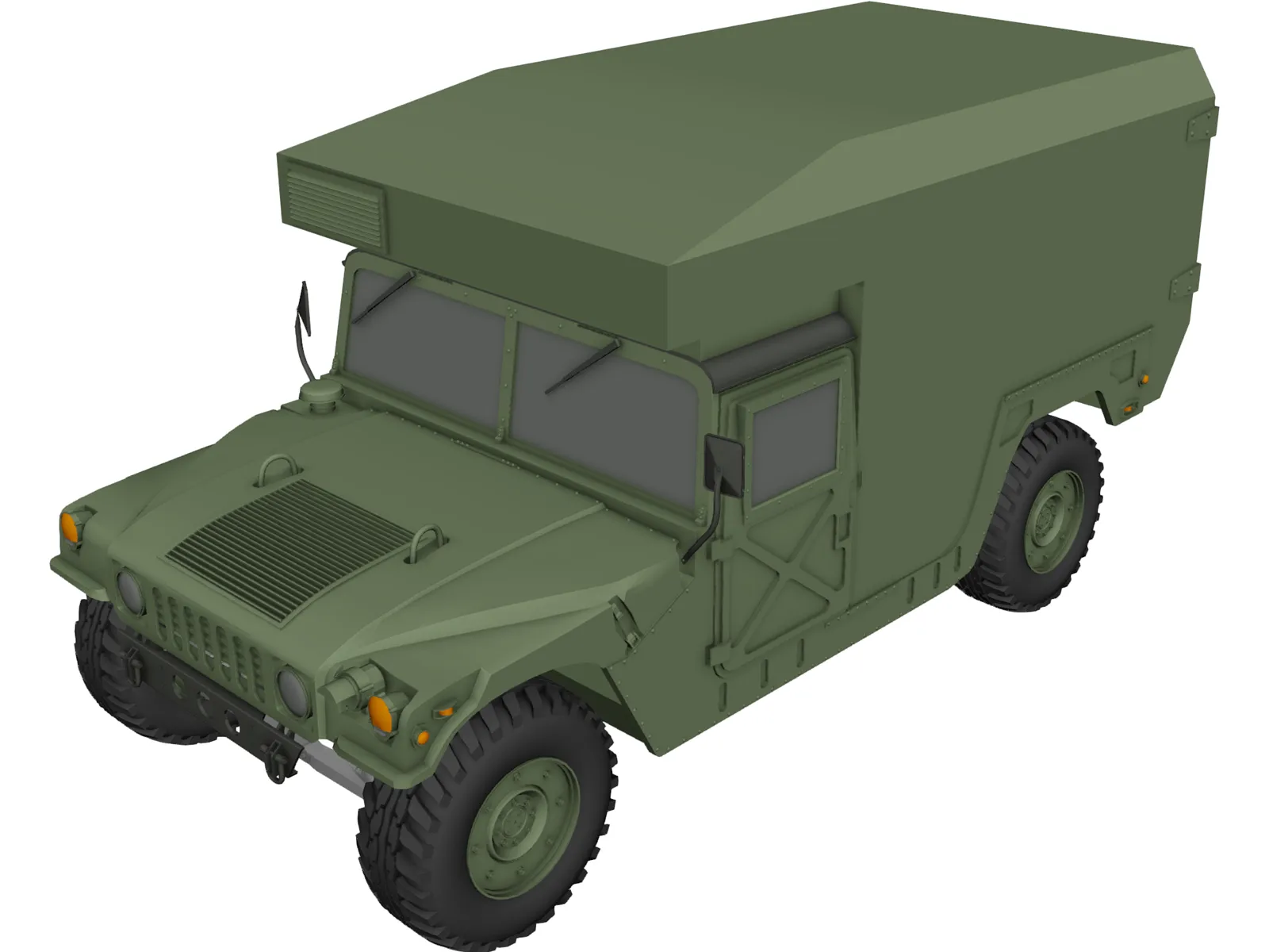 M997 Ambulance 3D Model main preview