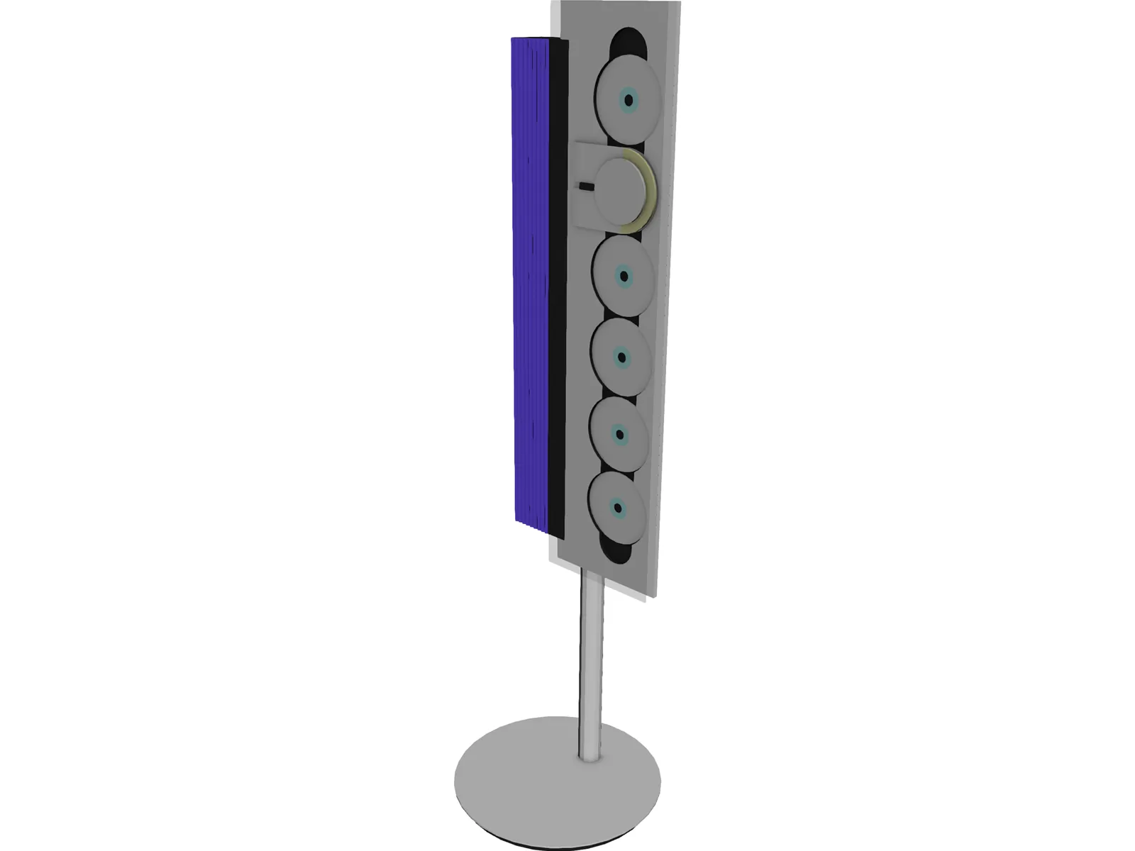 Speaker 3D Model main preview