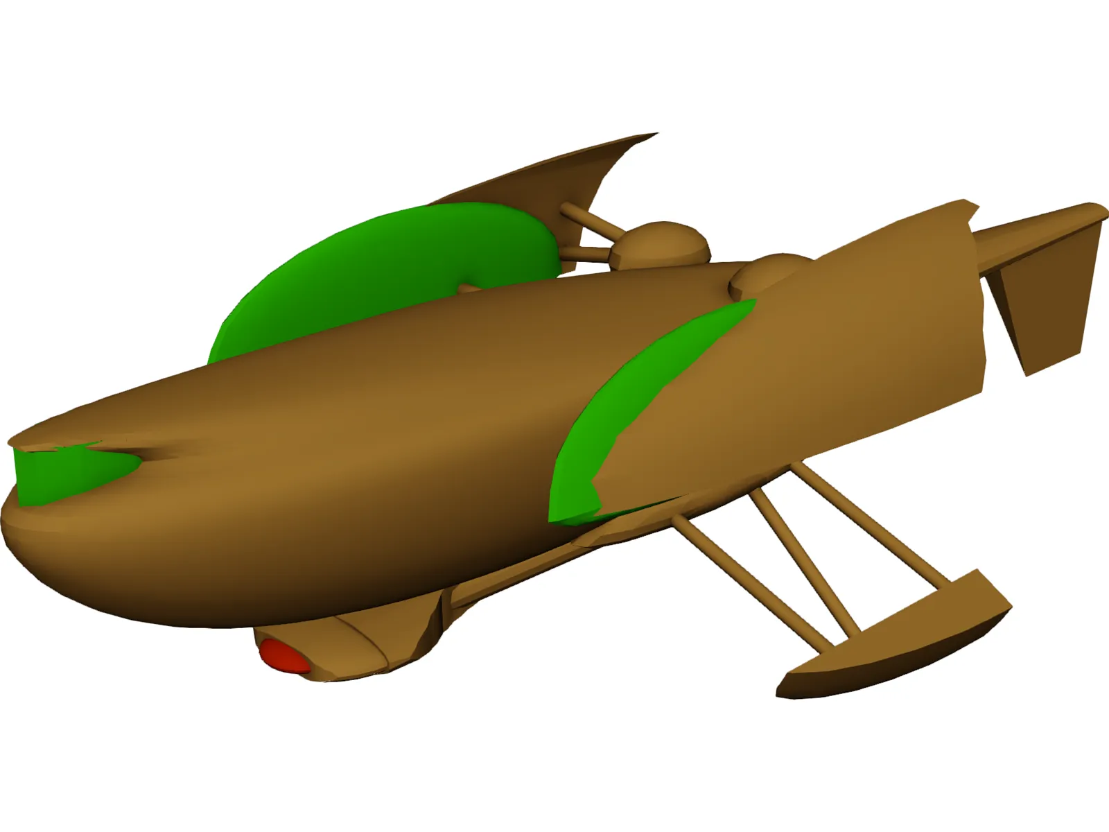 Martian Flyer 3D Model main preview