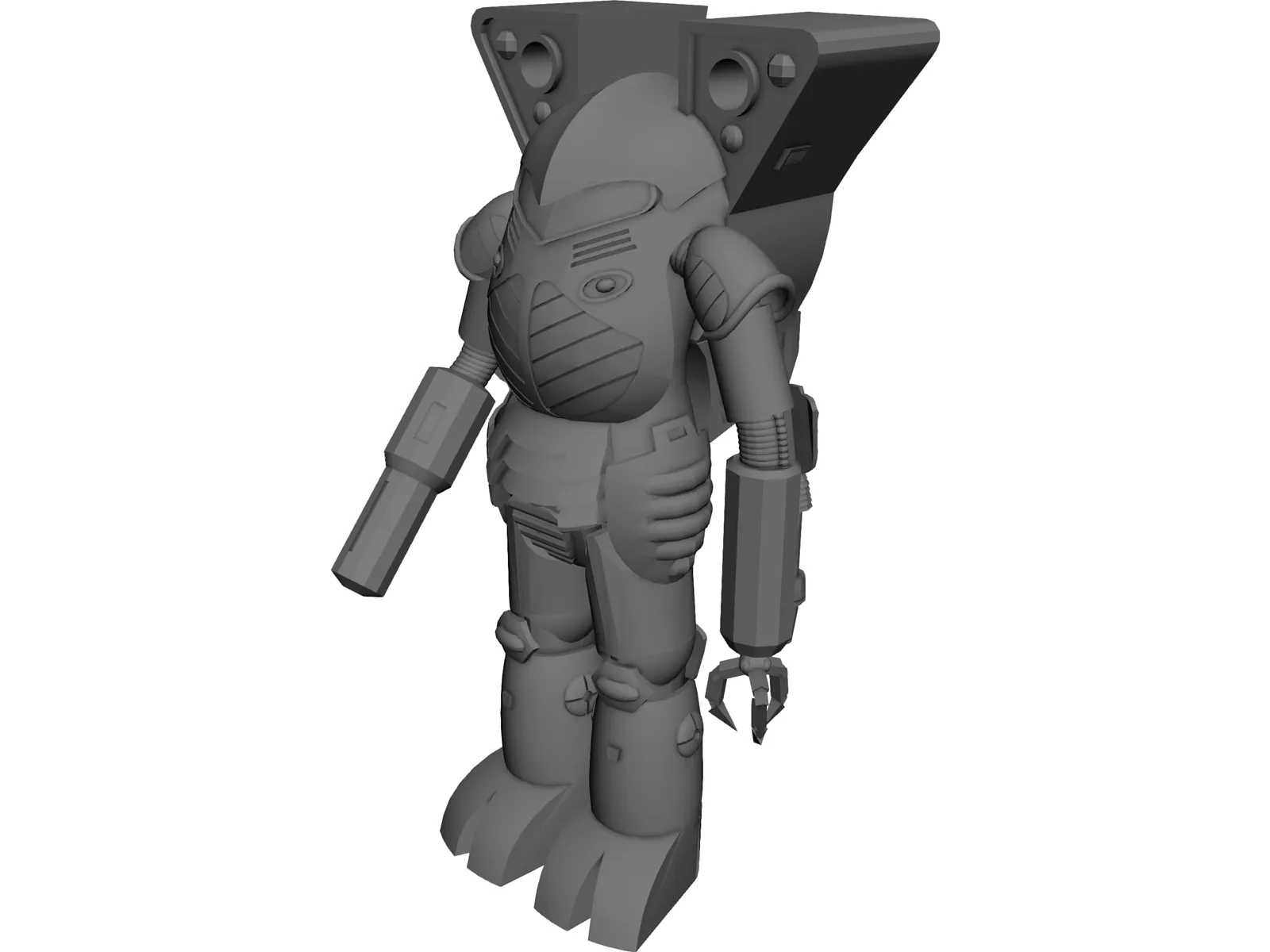 Battletech Elemental 3D Model main preview