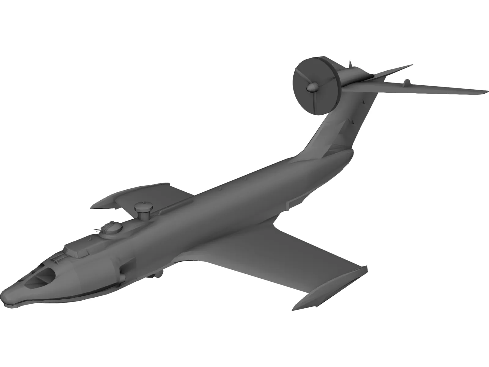 A-90 Orlenok Ekranoplane 3D Model main preview