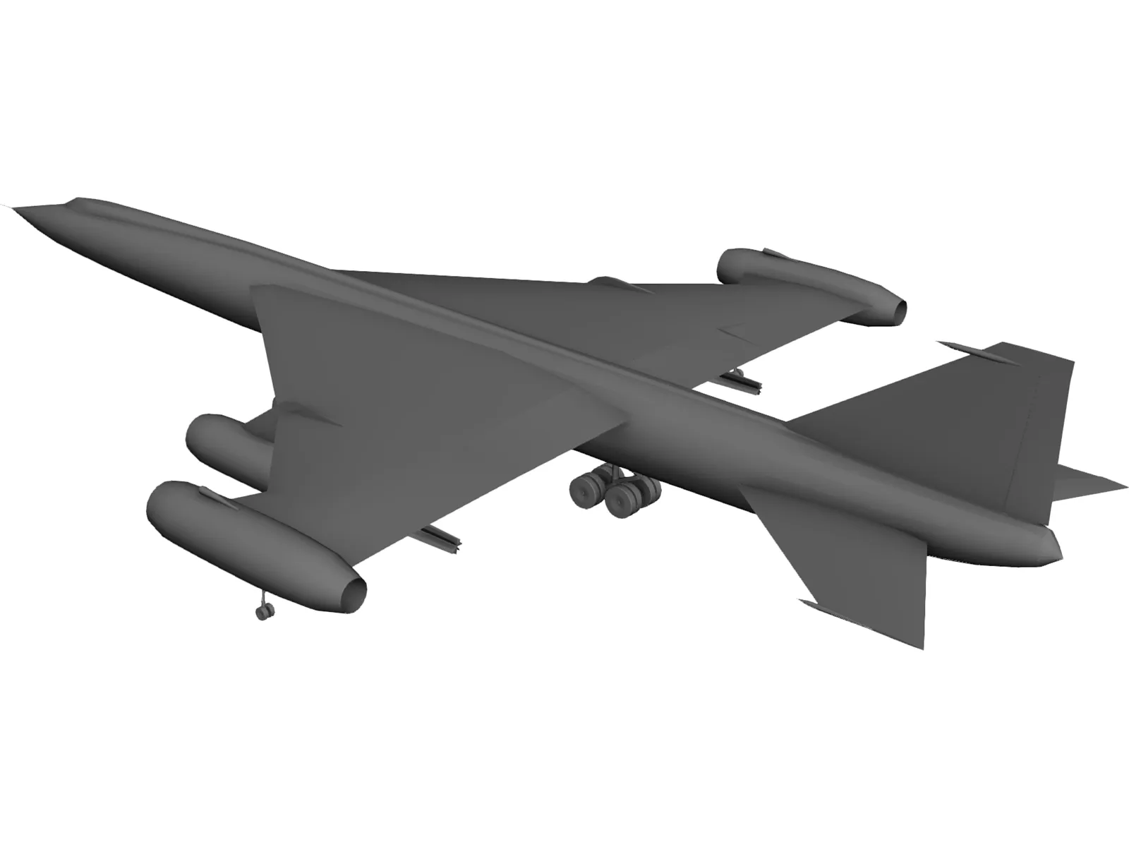 Myasishchev M-50 Bounder 3D Model main preview