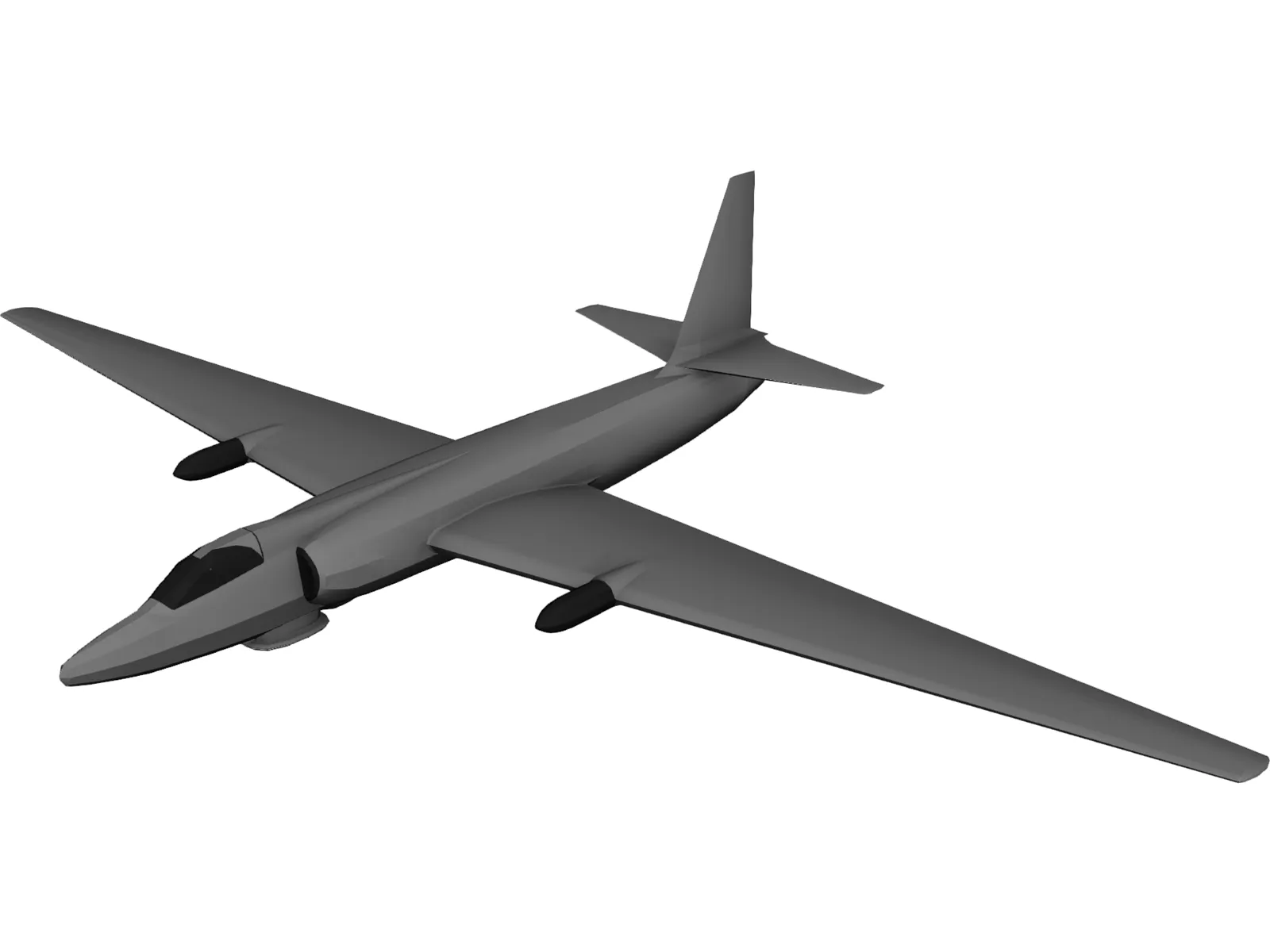 Lockheed U-2 Dragon Lady 3D Model main preview
