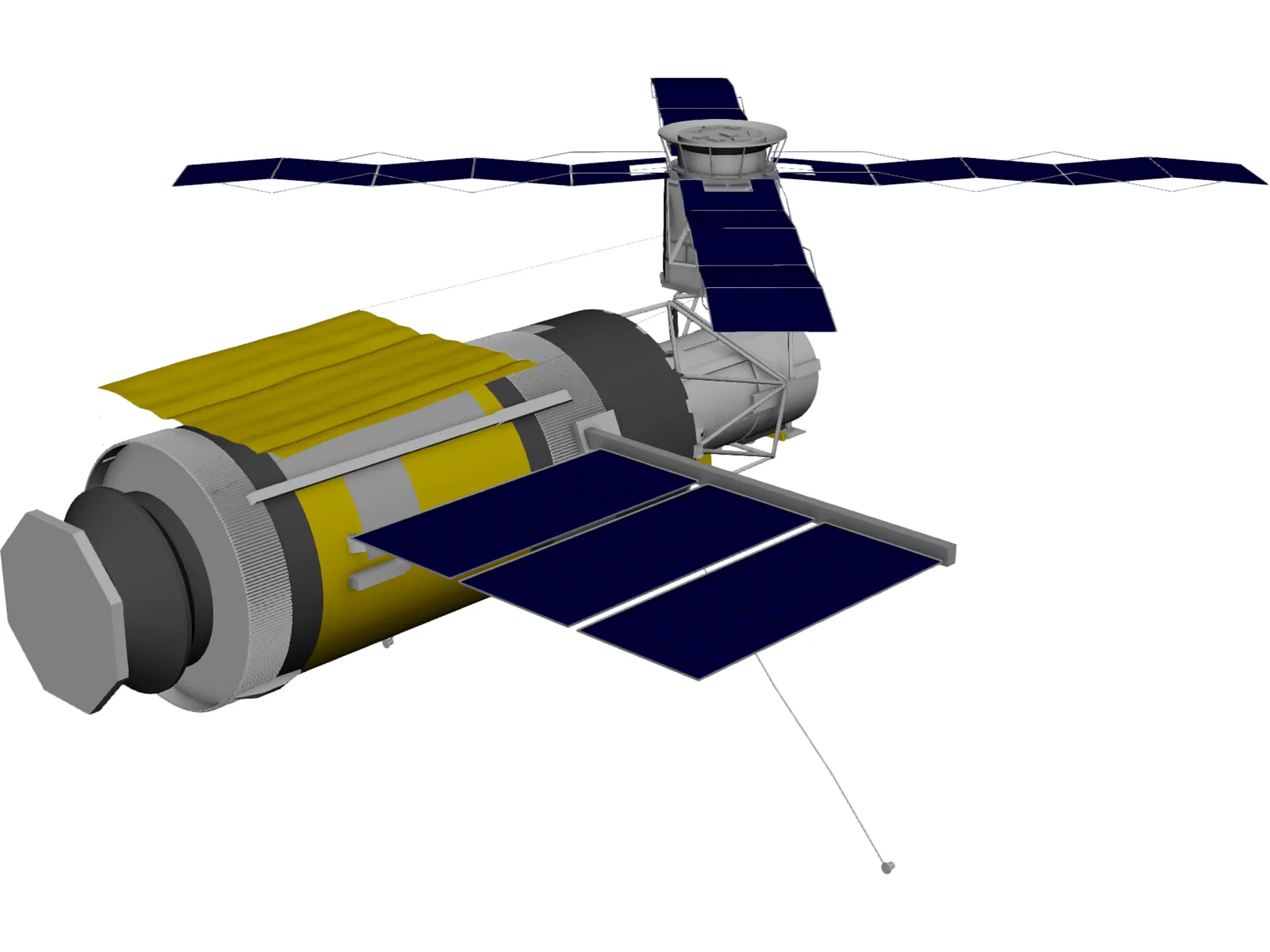Skylab Space Station 3D Model main preview