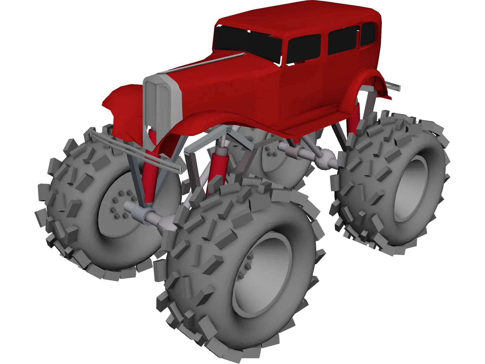 Monster Truck 3D Model main preview