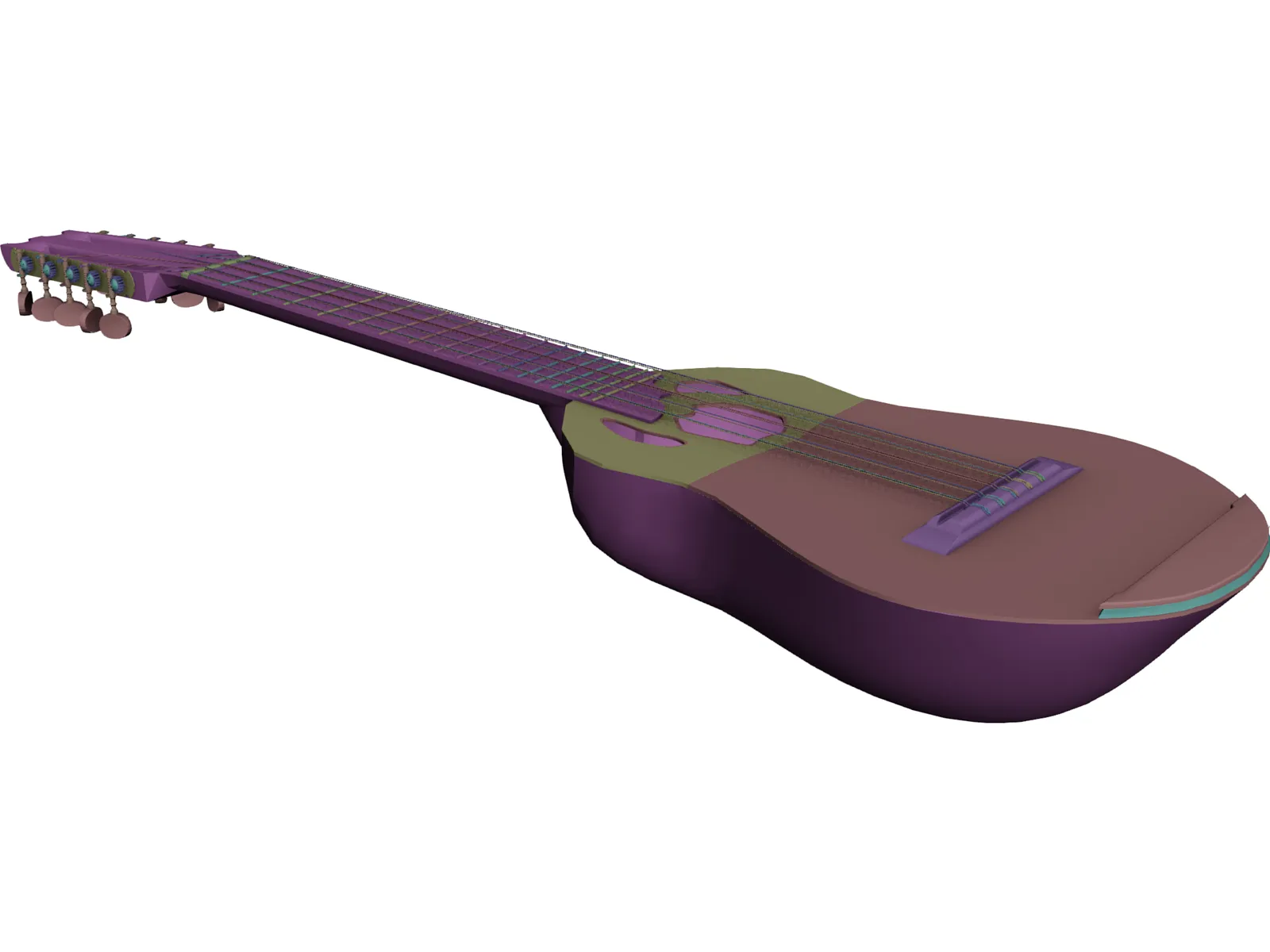 Charango 3D Model main preview