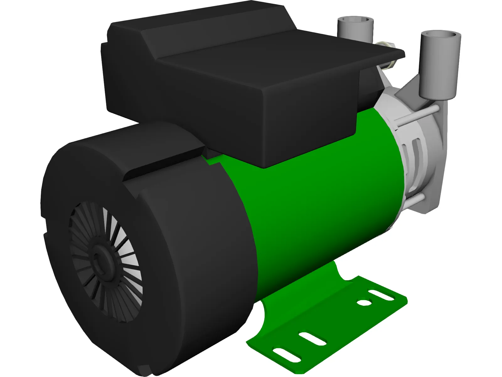 Electric Pump 3D Model main preview