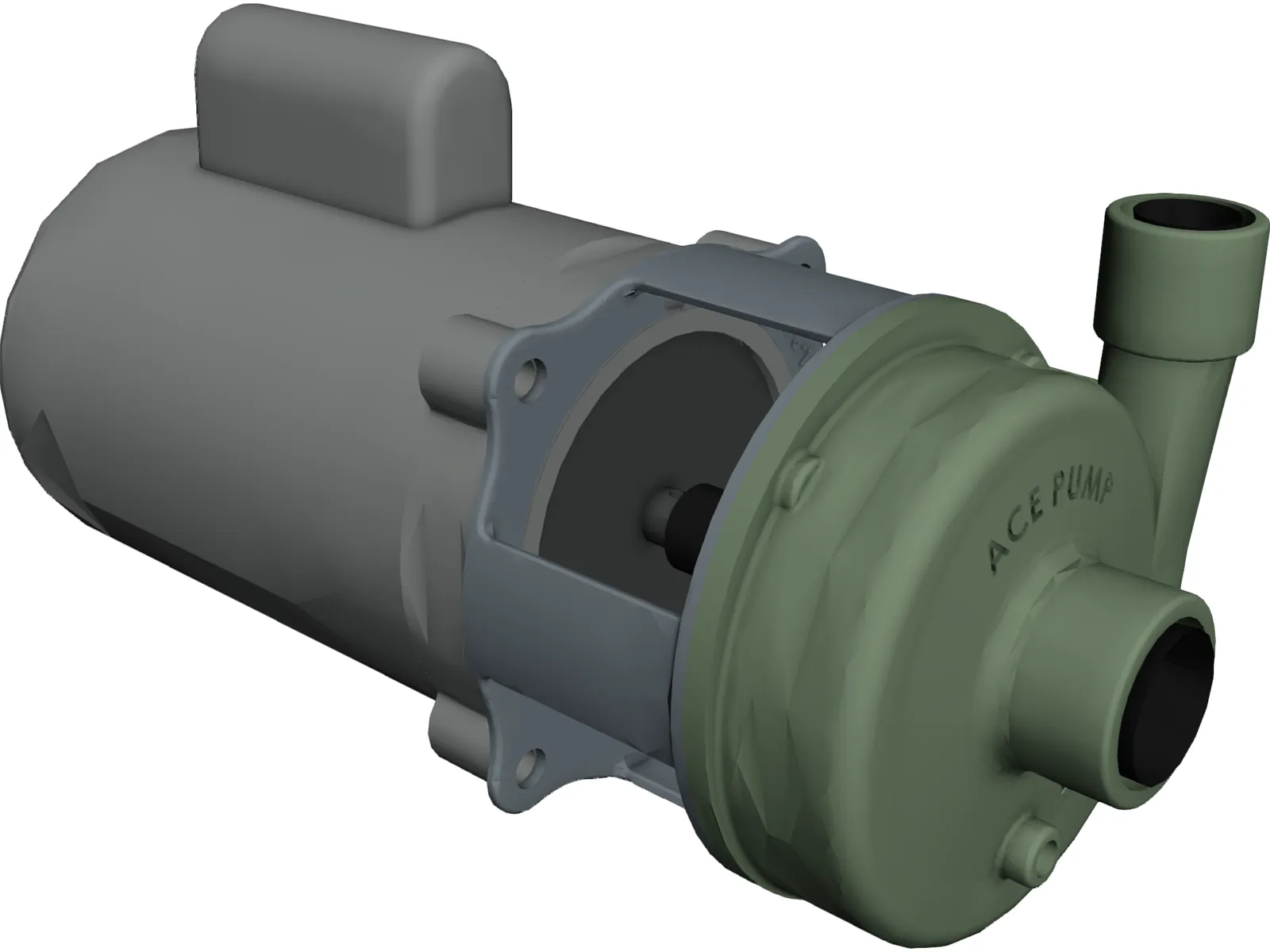 Electric Pump 3D Model main preview