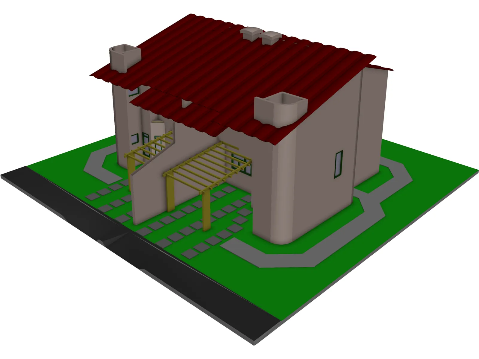 Brazilian Condo 3D Model main preview