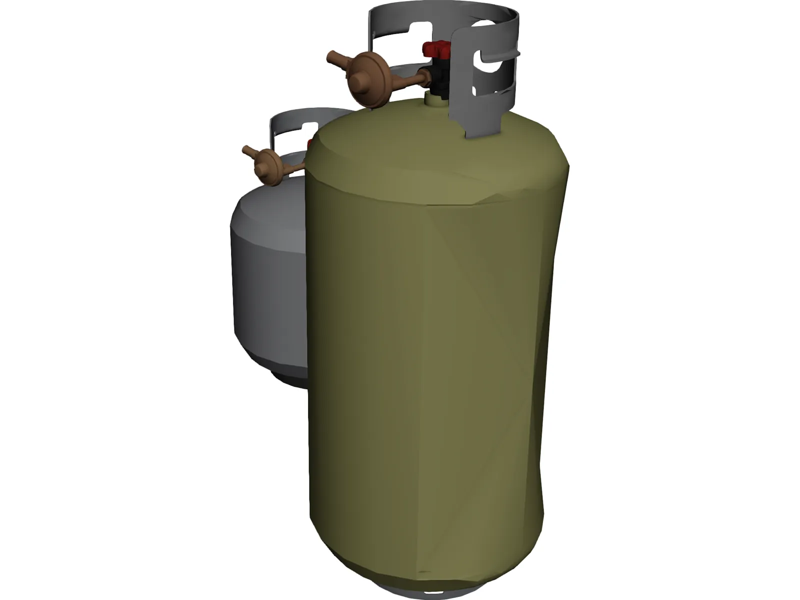 Propane Tanks 3D Model main preview