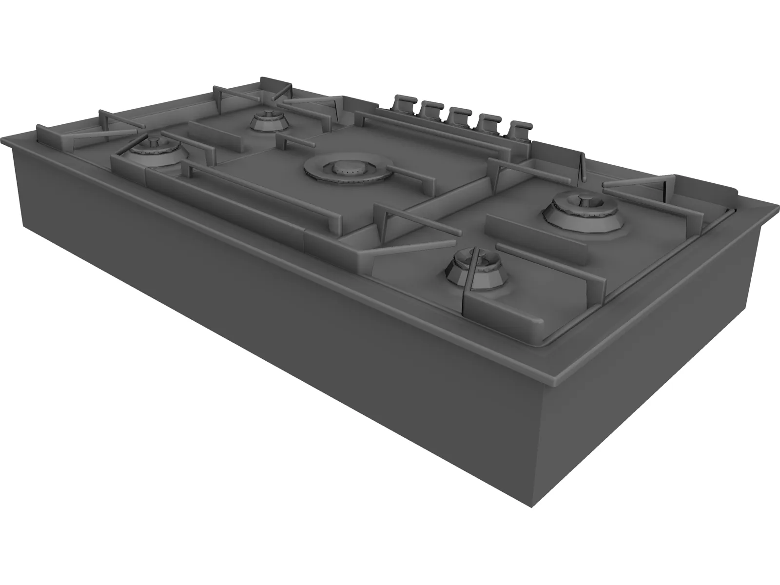 Gaggenau Cooktop Model KG291 3D Model main preview