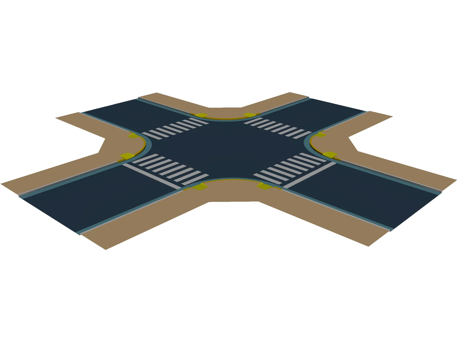 City Junction 3D Model main preview