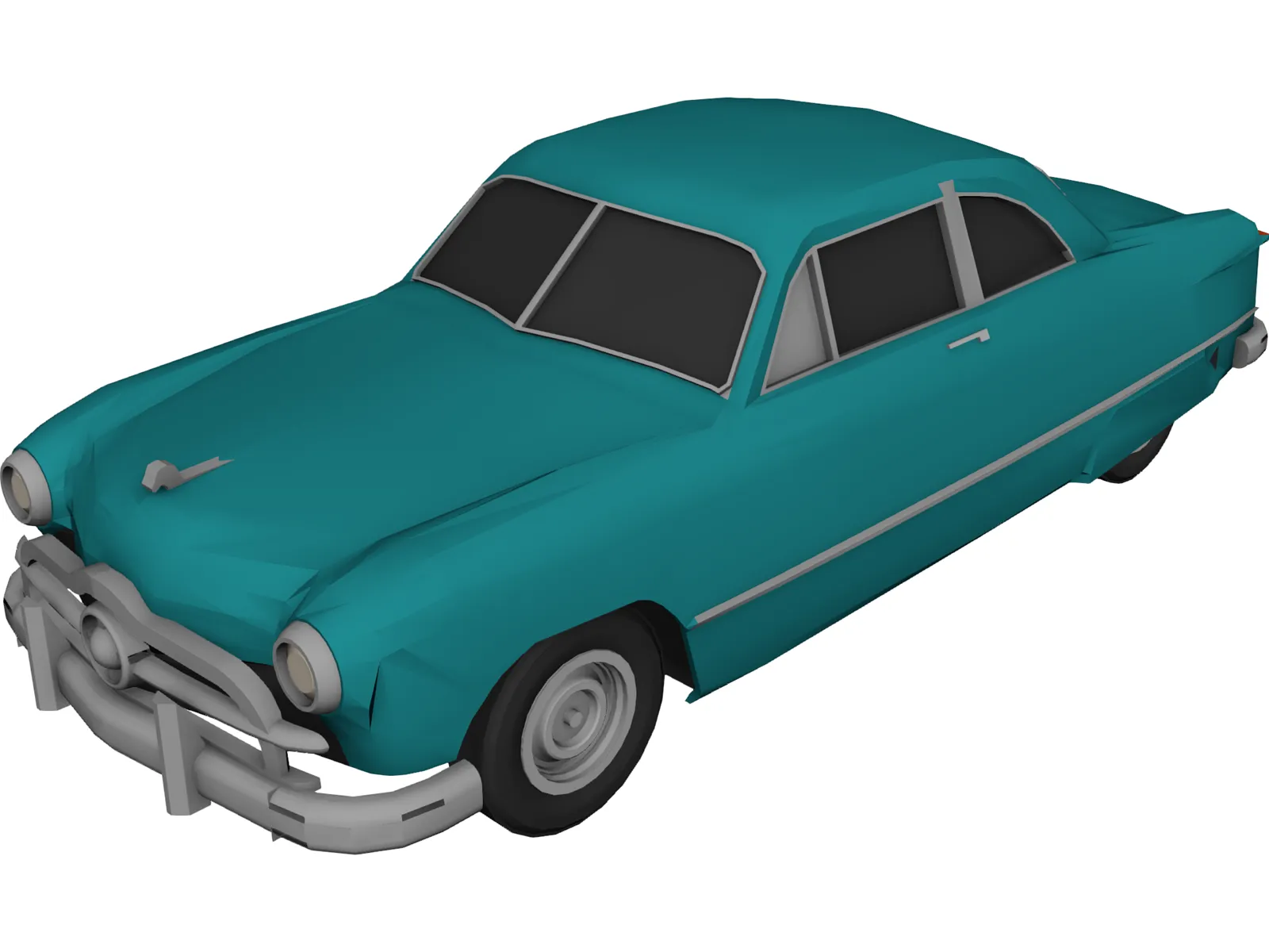 Ford Club Coupe Classic (1949) 3D Model main preview