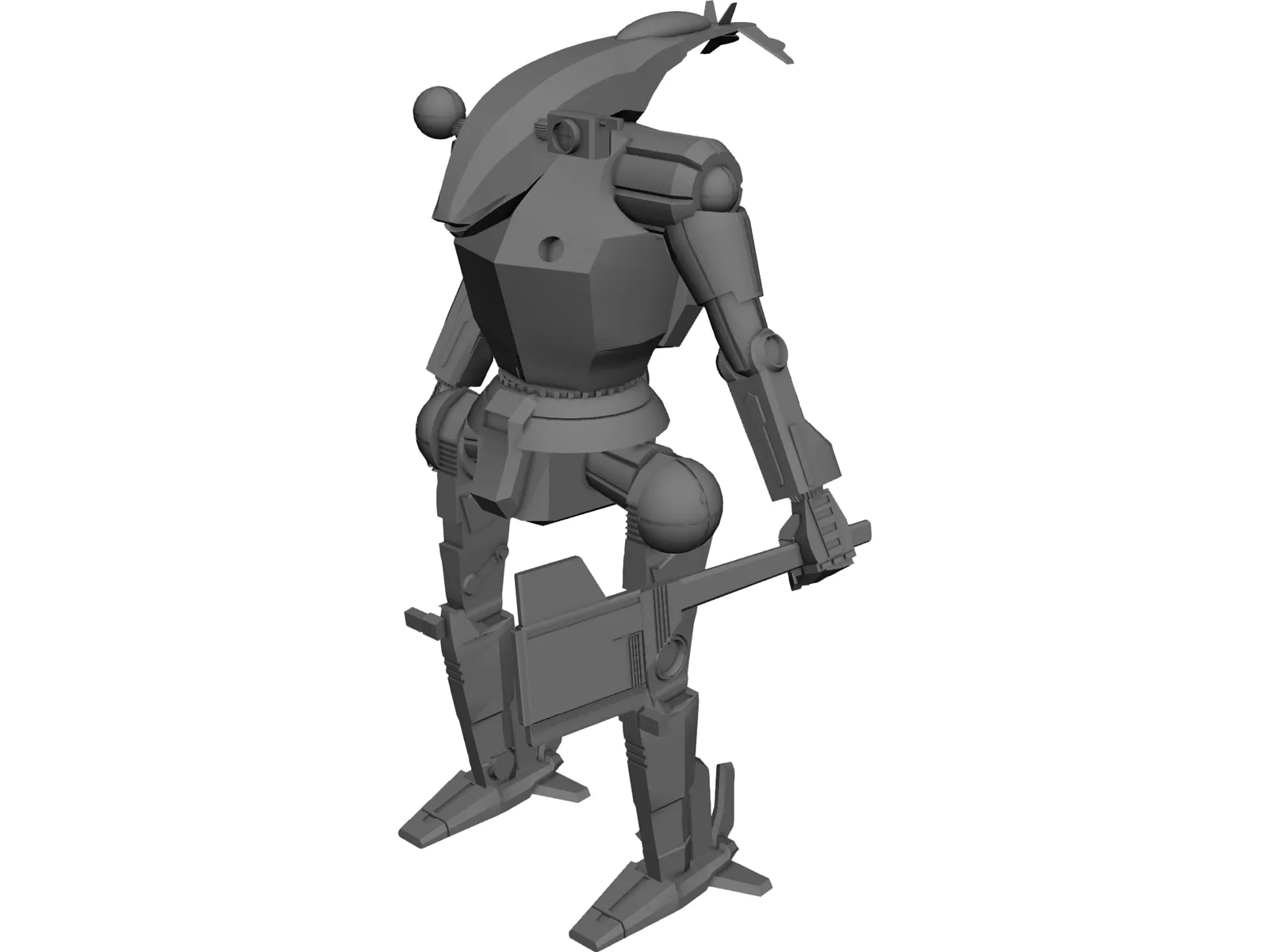Hatchet Mech Warrior 3D Model main preview