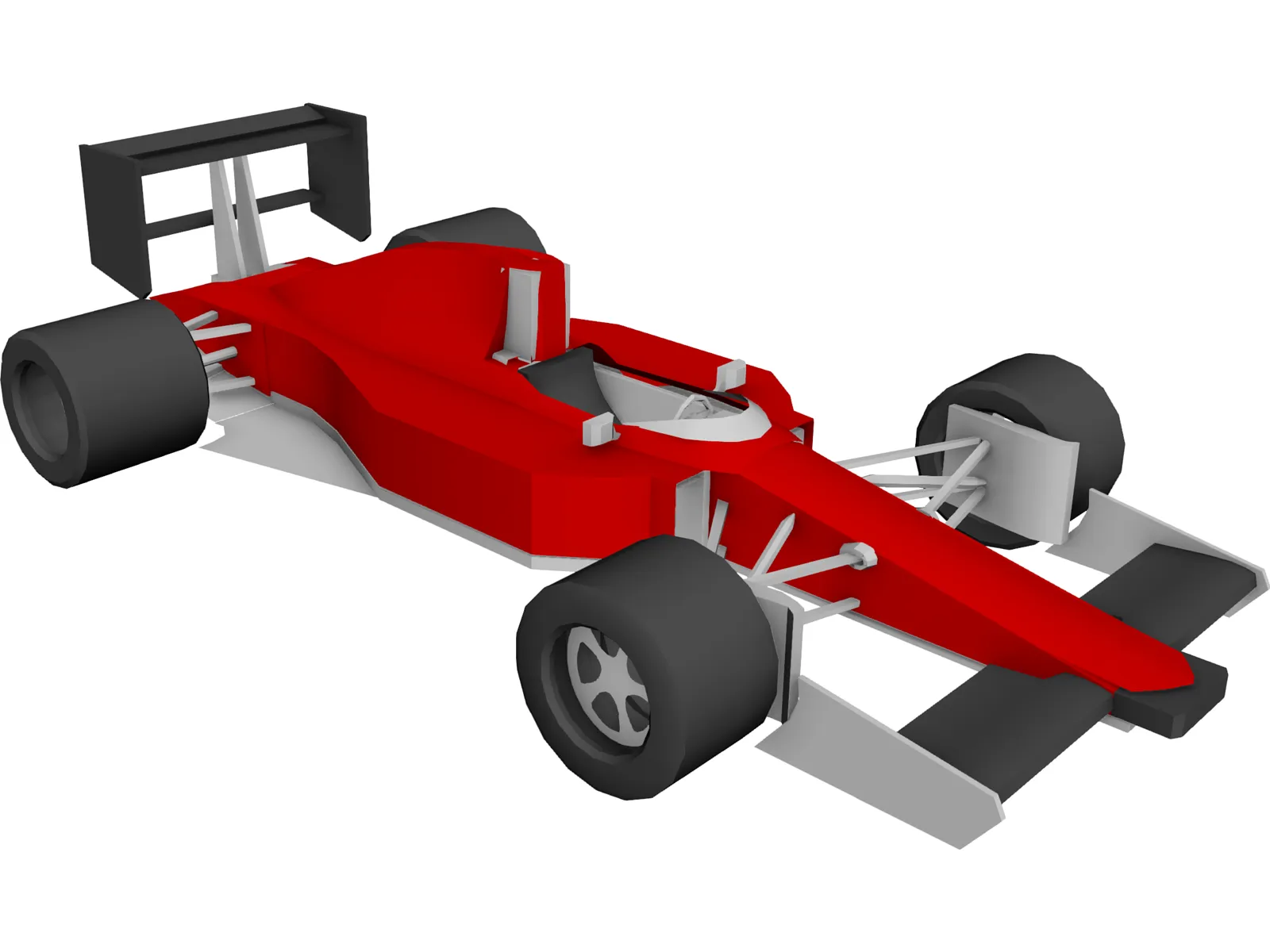 Race Car 3D Model main preview