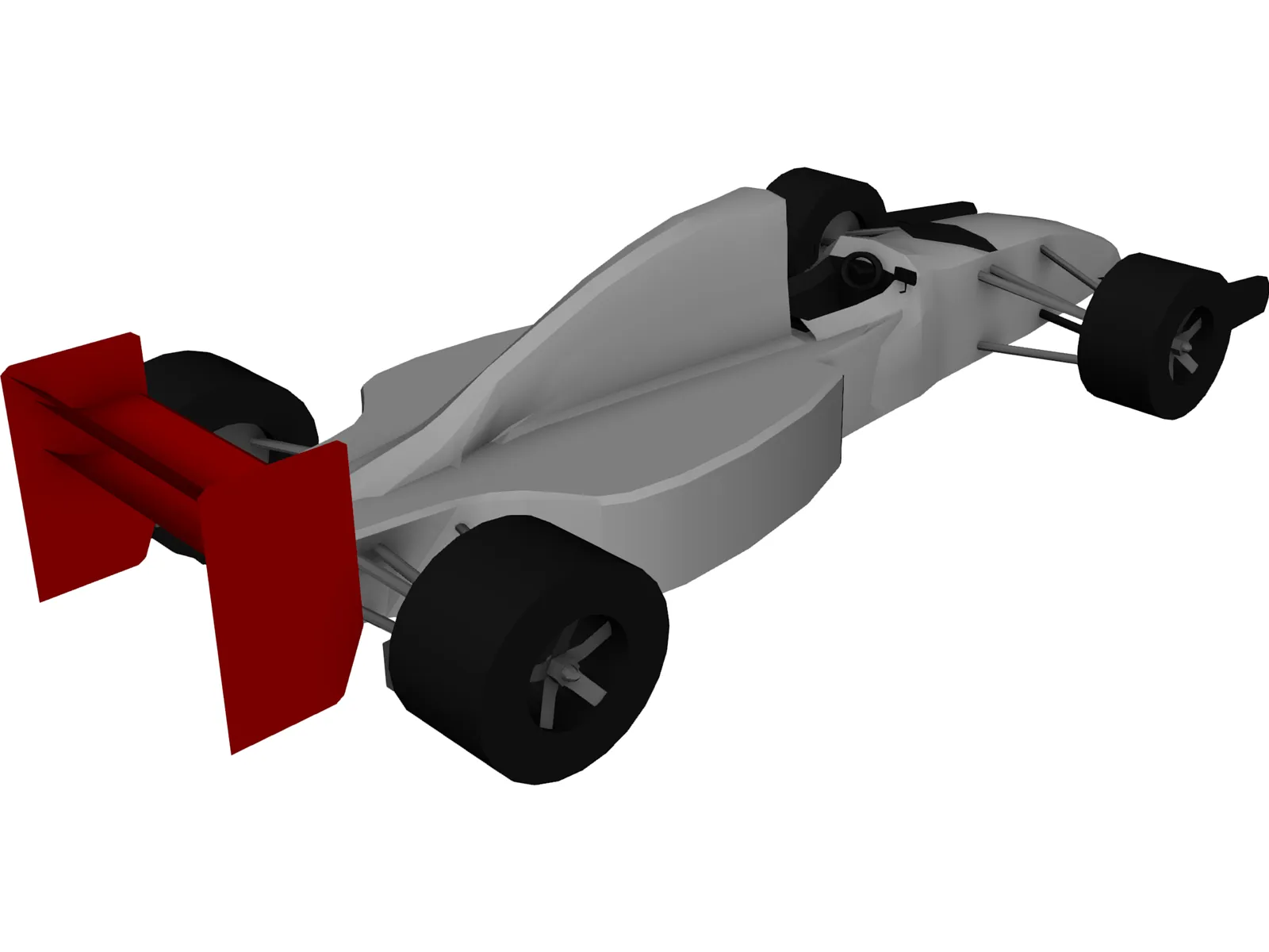 Race Car 3D Model main preview
