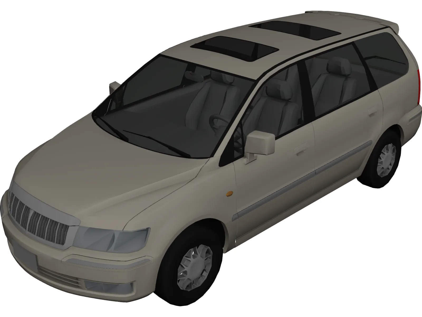 Mitsubishi Chariot Grandis (1997) 3D Model main preview