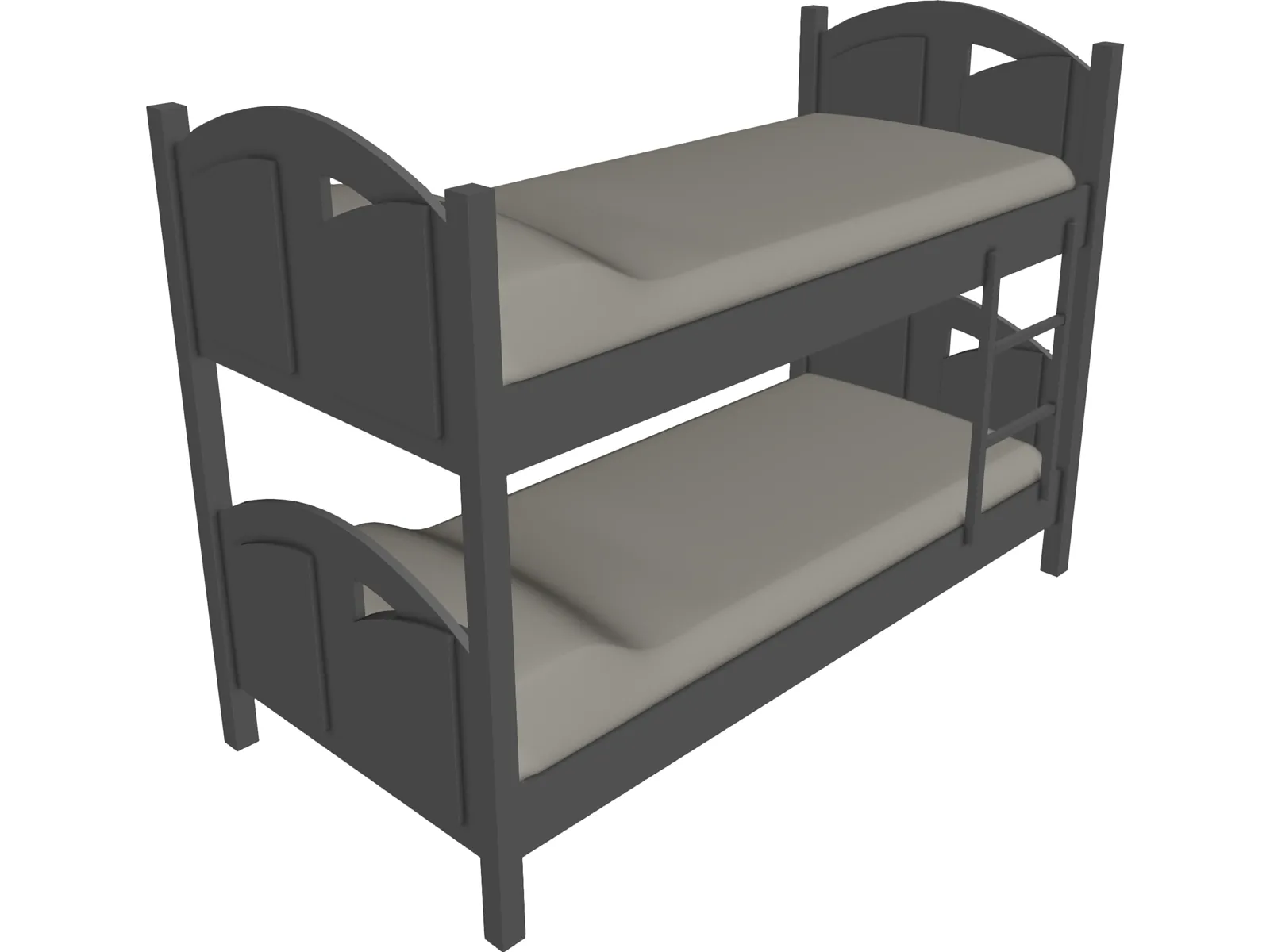 Bed 3D Model main preview