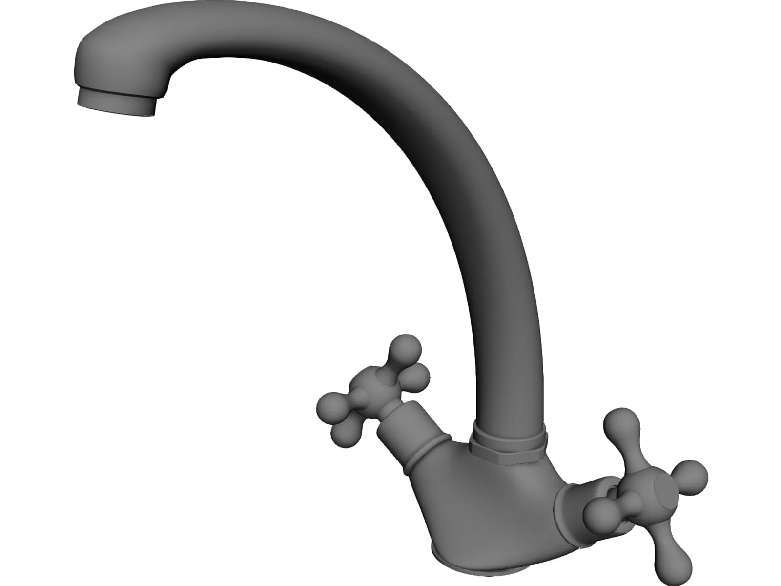 Faucet 3D Model main preview