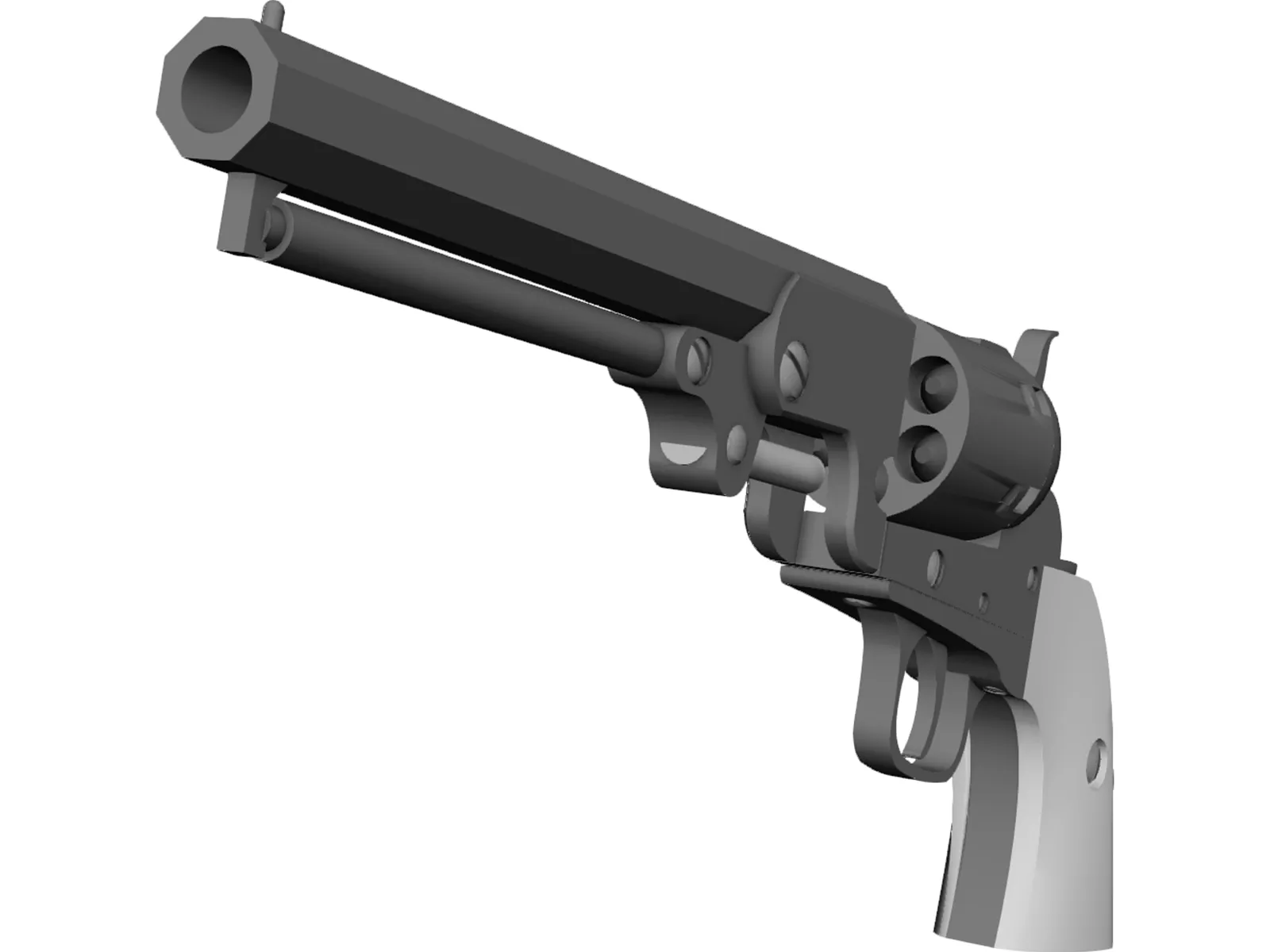 Colt Army 3D Model main preview