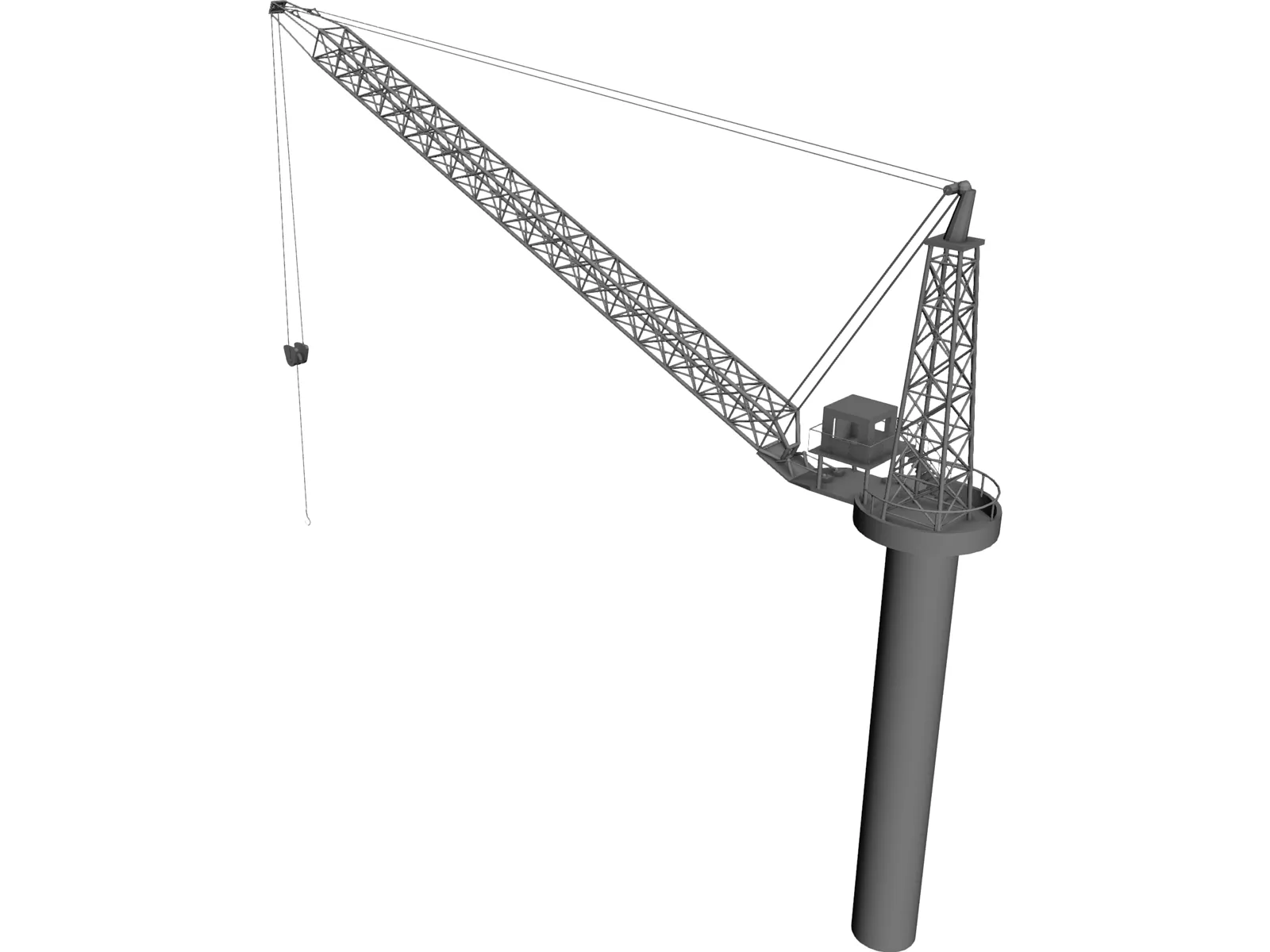 Crane 3D Model main preview