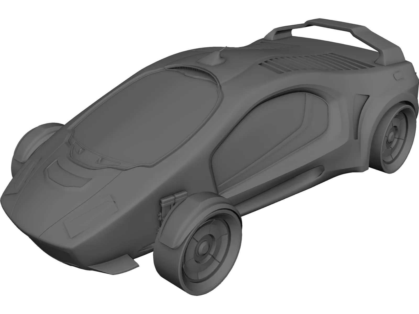 SkyCar Unity 3D Model main preview