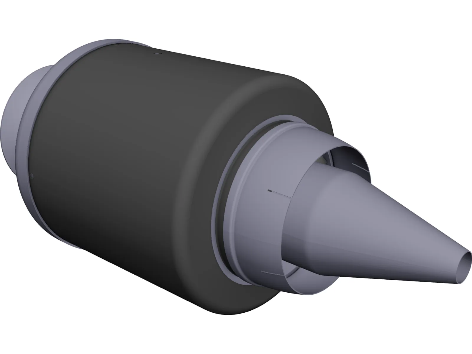 Jet Engine KJ66 3D Model main preview