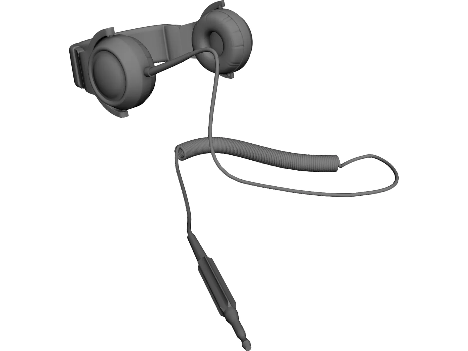 Headphones 3D Model main preview