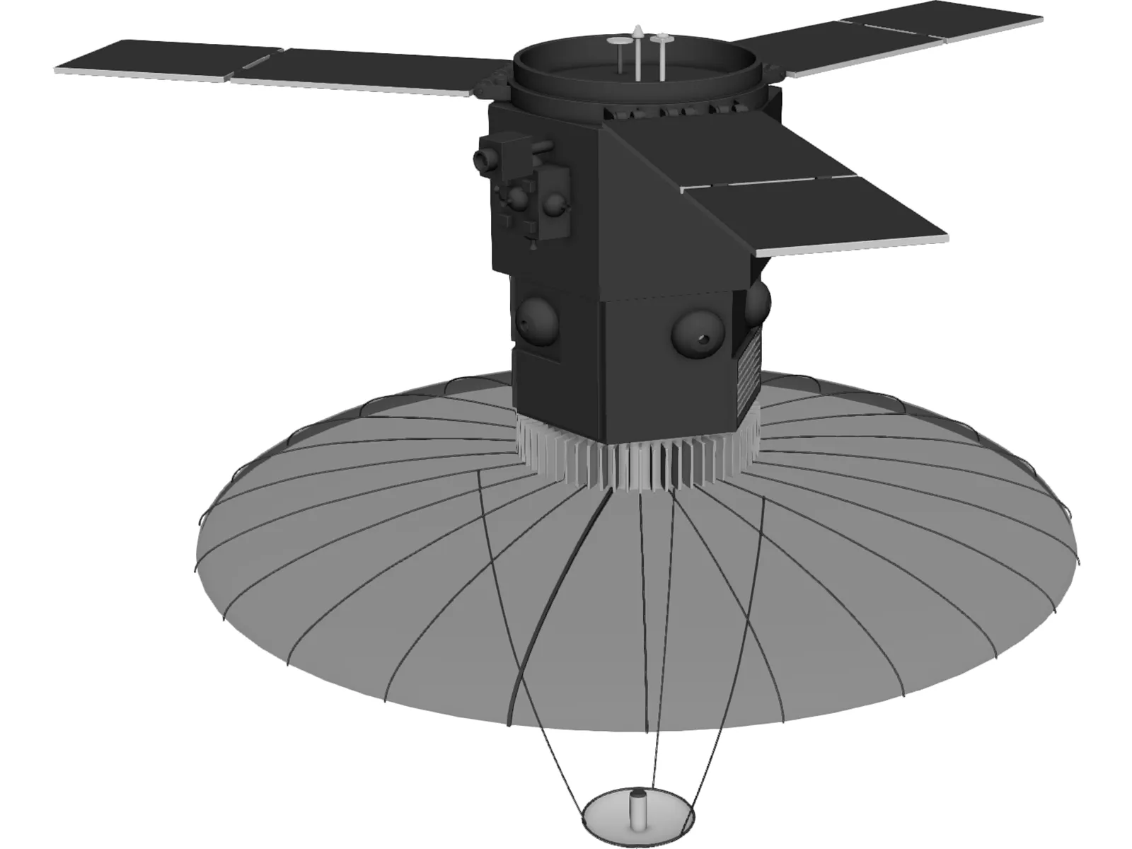 Spy Satellite 3D Model main preview