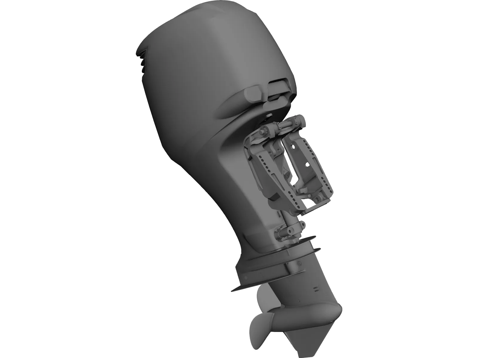 Outboard Engine Suzuki 250 3D Model main preview