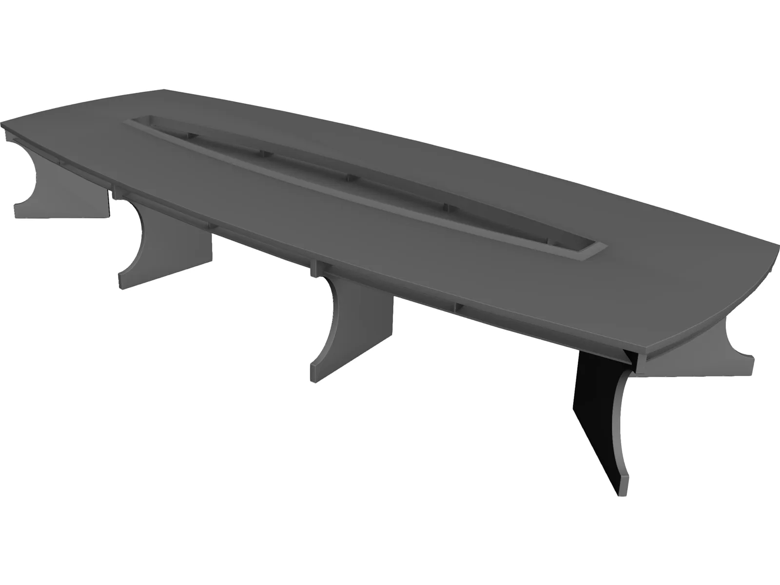 Conference Table 3D Model main preview