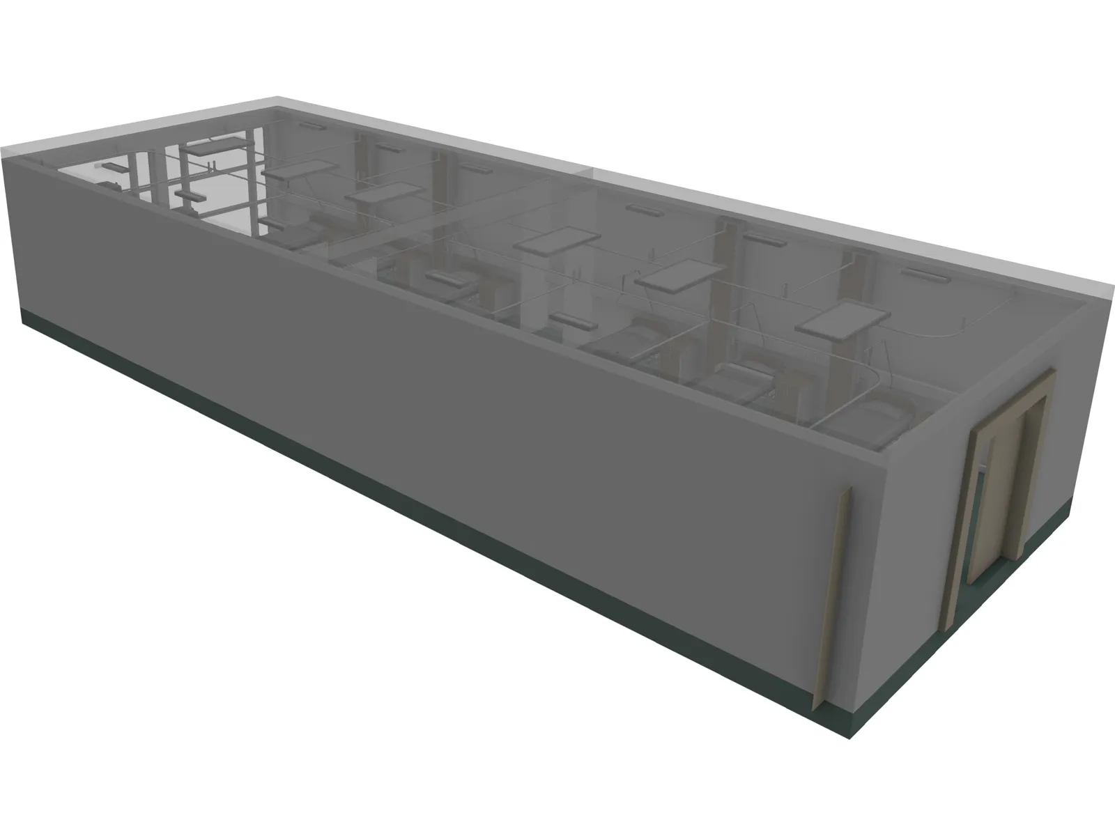 Hospital Recovery Room 3D Model main preview