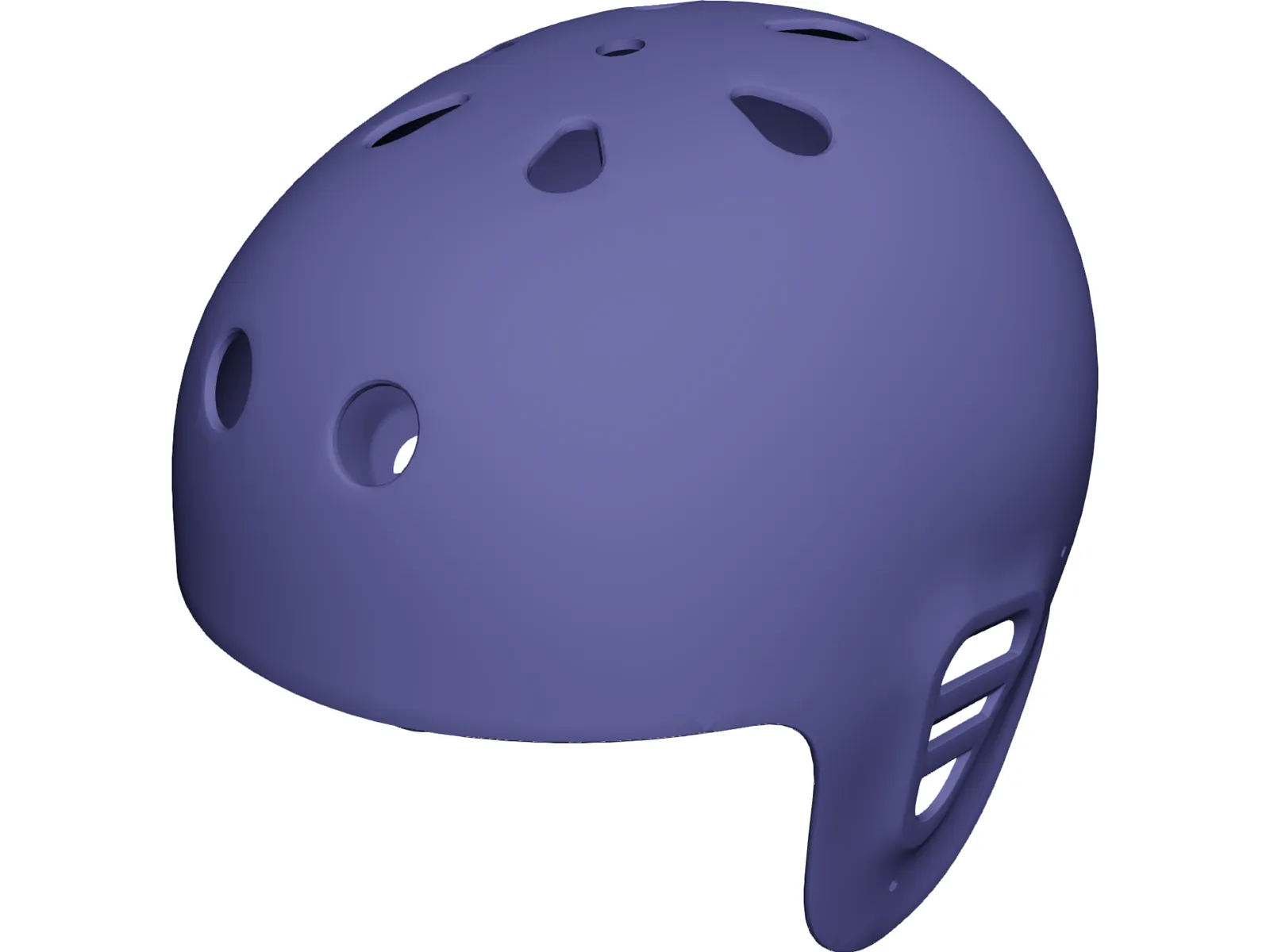 Fullcut Helmet Shell 3D Model main preview