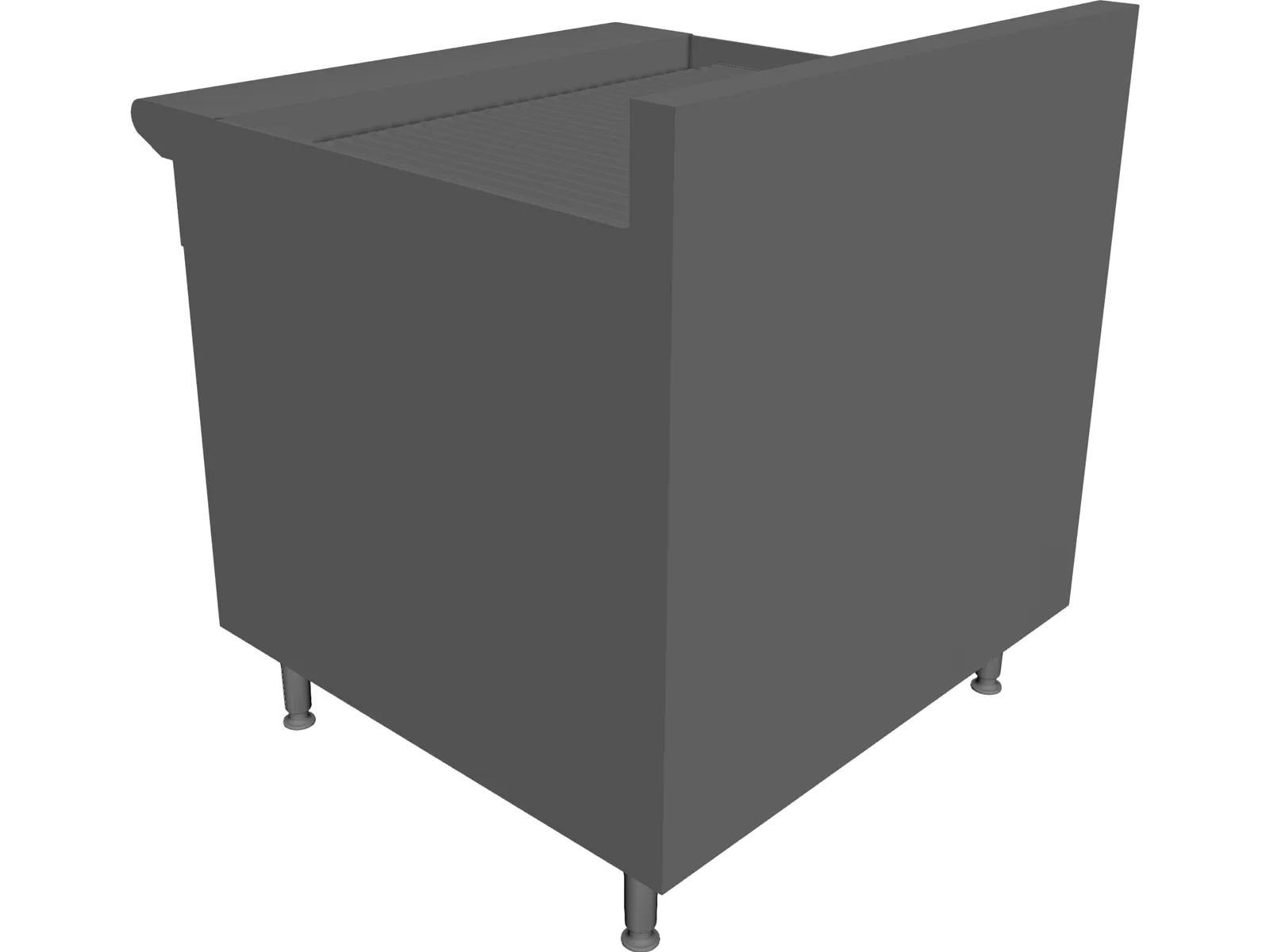Broiler Under-Fired Gas 36 3D Model main preview