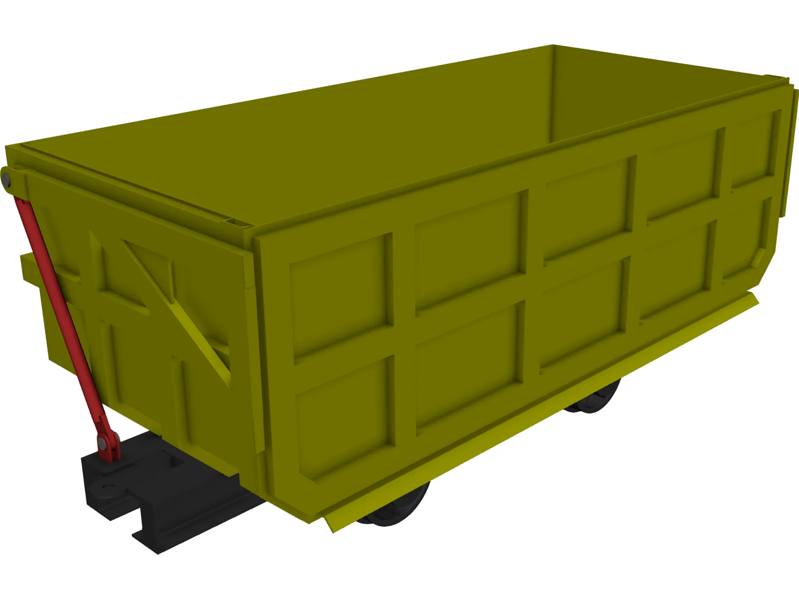 Mine Cart 3D Model main preview