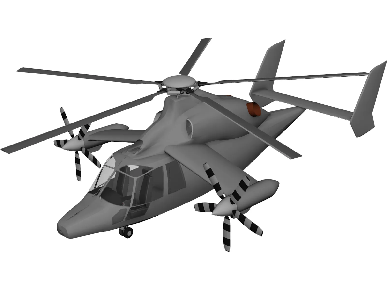 Eurocopter X3 3D Model main preview