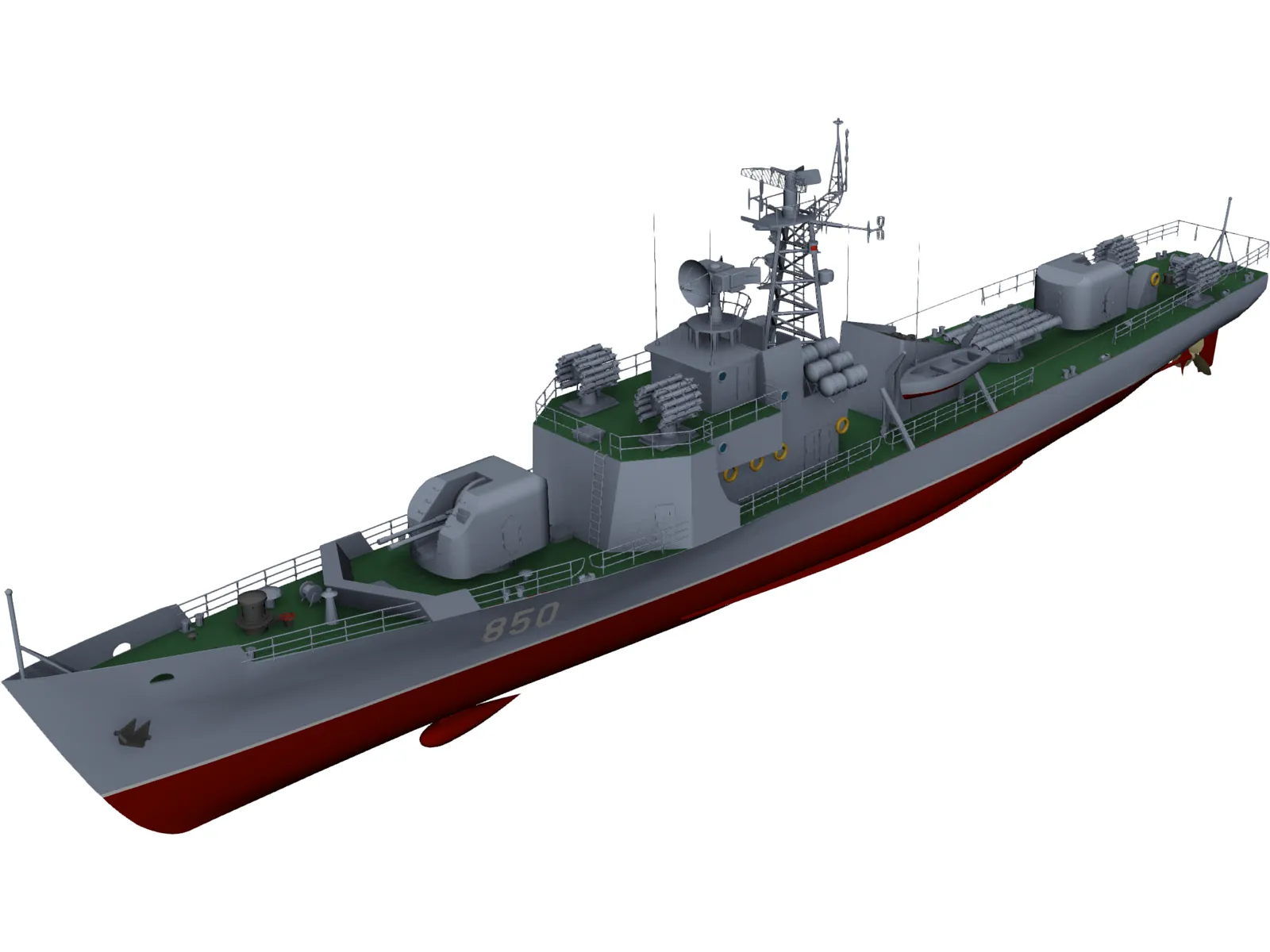 Type 037 Class Submarine Chaser 3D Model main preview