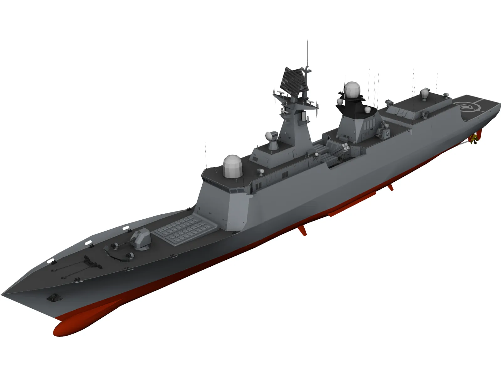 Type 054A Frigate 3D Model main preview