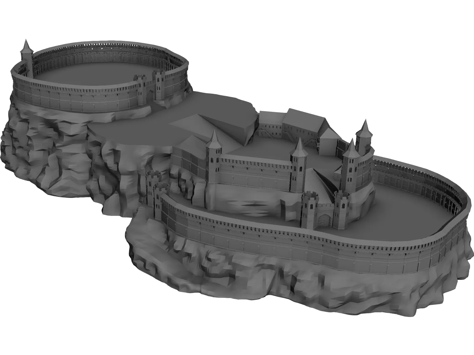Castlte 3D Model main preview