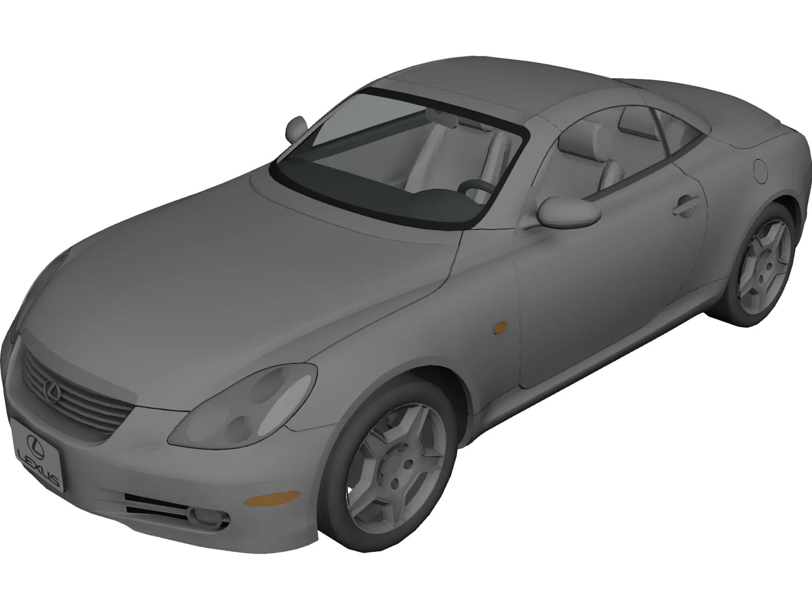 Lexus SC430 3D Model main preview